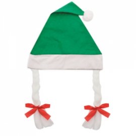 Cappello natalizio con paillettes Elcoho decorazioni per feste rosso e verde cambia colore per feste di Natale 