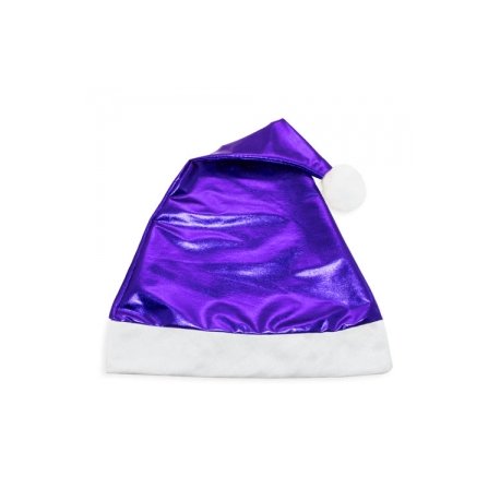 Cappello Natale Blu Metallizzato