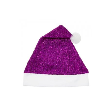 Cappello Natale Viola Glitterato