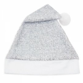 Cappello Natale Argento Glitterato